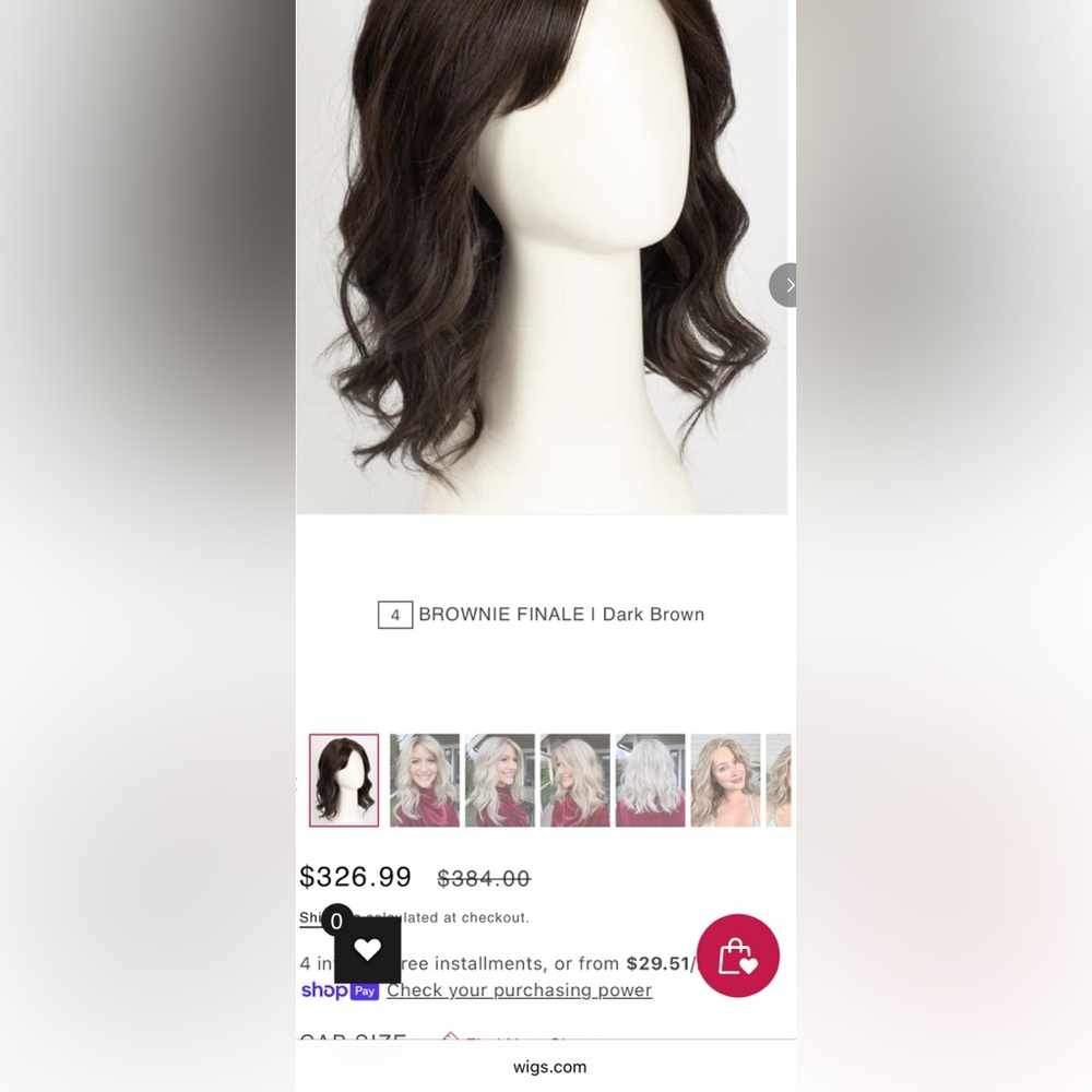 Jon Renau Maeve Synthetic Lace Front Wig - Rich Brown - Picture 9 of 9